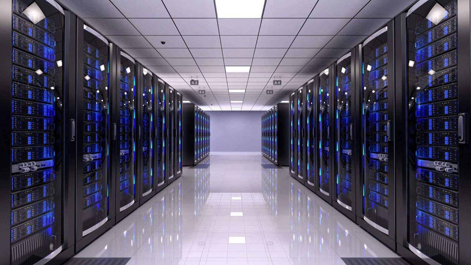 Data centre server hall